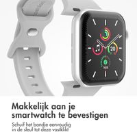 imoshion Siliconen⁺ bandje Apple Watch Series 1 t/m 9 / SE (38/40/41 mm) | Series 10 (42 mm) - Fog - Maat S/M