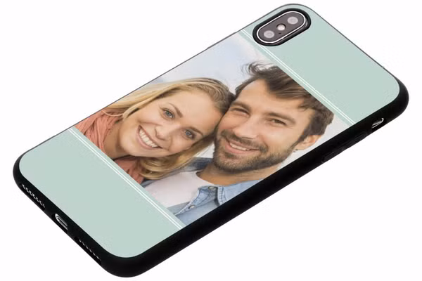 Ontwerp je eigen Apple iPhone Xs Max gel hoesje - Zwart