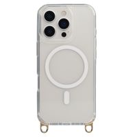 Selencia Rivièra MagSafe Backcover met afneembare haakjes Apple iPhone 16 Pro - Transparant