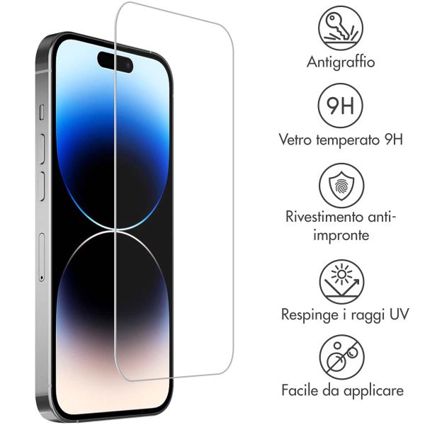 Accezz Gehard Glas Screenprotector Apple iPhone 15 / 15 Pro / 16