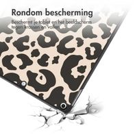 imoshion Design Trifold Bookcase Apple iPad 9 (2021) 10.2 inch / iPad 8 (2020) 10.2 inch / iPad 7 (2019) 10.2 inch - Leopard