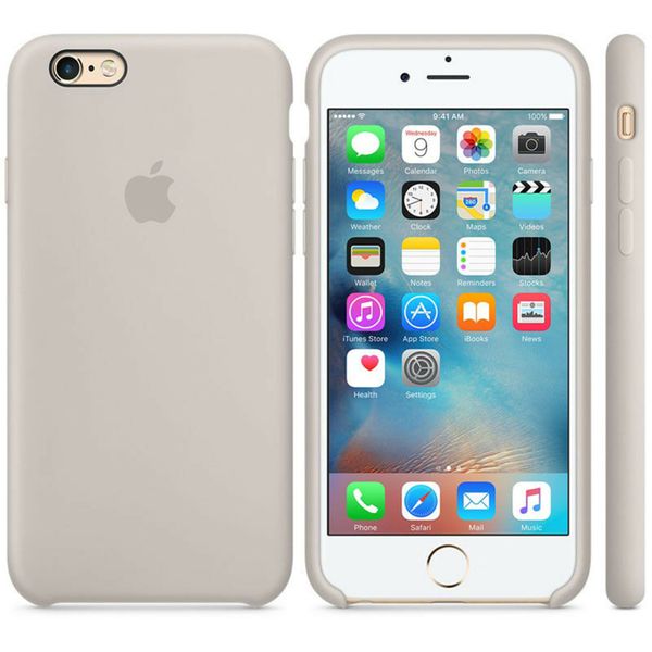 Apple Silicone Backcover Apple iPhone 6(s) Plus - Stone