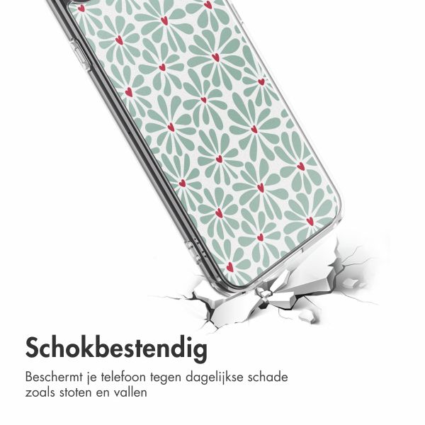 imoshion Design hoesje Apple iPhone SE (2022 / 2020) / 8 / 7 - Bloom Love Sage Green