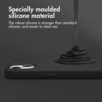 Accezz Liquid Silicone Back Cover with MagSafe Apple iPhone 16 Pro Max - Black