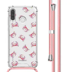 imoshion Design hoesje met koord Huawei P30 Lite - Crab Watercolor