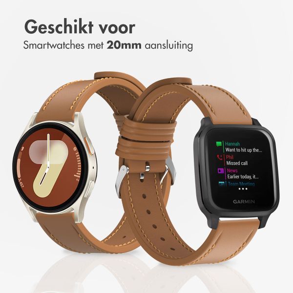 imoshion Modern leren bandje voor de Samsung Galaxy Watch 7 (40/44 mm) - Bruin
