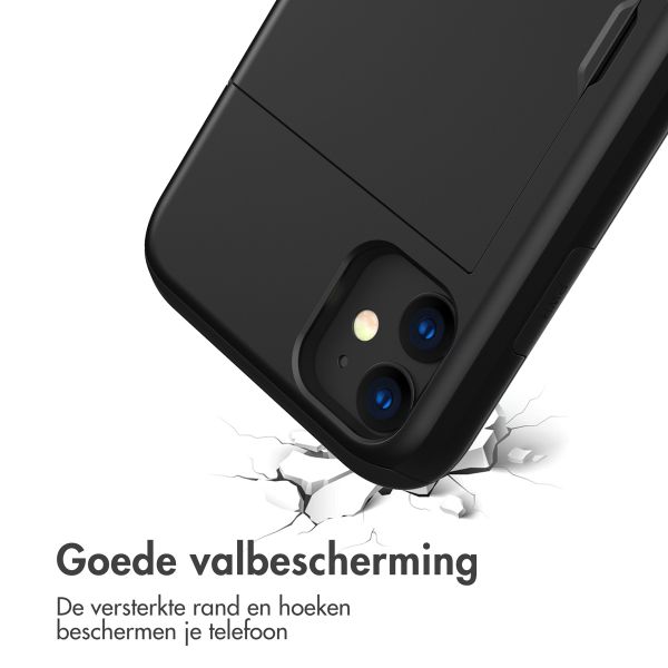 imoshion Backcover met pasjeshouder Apple iPhone 11 - Zwart