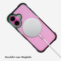 Selencia Gradient Backcover met MagSafe Apple iPhone 16 - Groen / Bruin