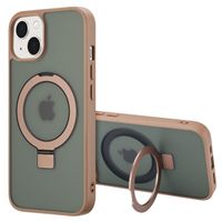 Accezz Ring Stand Backcover met MagSafe iPhone 13 - Brown