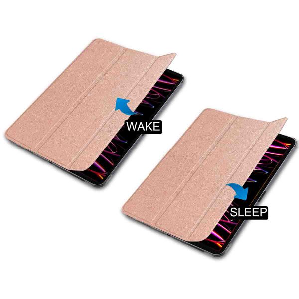 imoshion Trifold Bookcase Apple iPad Pro 12.9 (2018/2020/2021/2022) - Rosé Goud