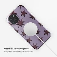 Selencia Vivid Backcover met MagSafe Apple iPhone 15 - Stars Plum Lilac