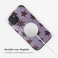 Selencia Vivid Tough Backcover met MagSafe iPhone 15 - Stars Plum Lilac