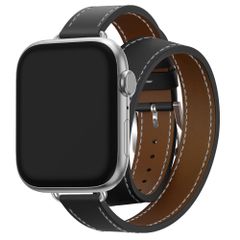 Selencia Élan Double strap band Apple Watch | 38/40/41/42 mm - Black