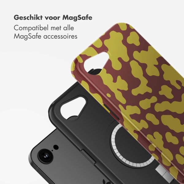 Selencia Vivid Backcover met MagSafe Apple iPhone 16e - Moo'd Olive Dust