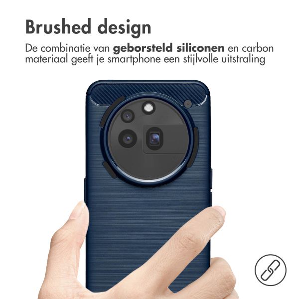 imoshion Brushed Backcover Nothing Phone (3a) Pro - Donkerblauw