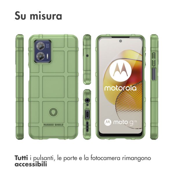 imoshion Rugged Shield Backcover Motorola Moto G73 - Donkergroen
