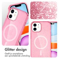 imoshion Sparkle Backcover met MagSafe Apple iPhone 12 (Pro) - Glitter Roze
