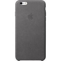 Apple Leather Backcover iPhone 6(s) Plus - Storm Grey