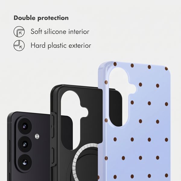 Selencia Vivid Back Cover with MagSafe Samsung Galaxy S26 - Happy Dots Digital Sky