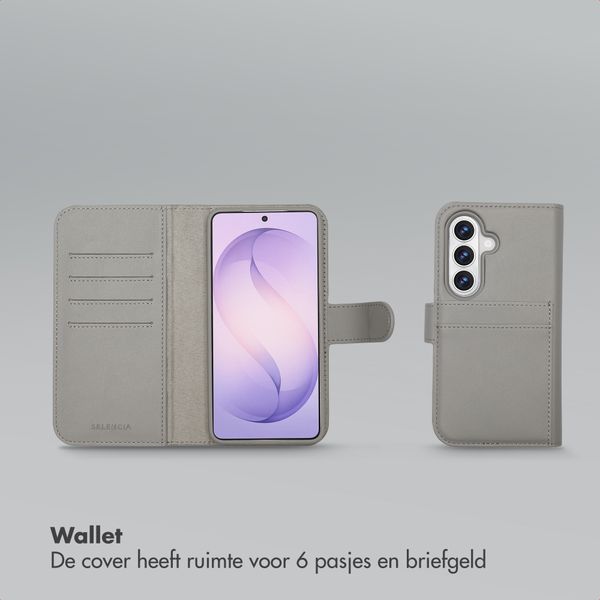 Selencia Olyn Uitneembare Bookcase met MagSafe Samsung Galaxy S26 - Grijs