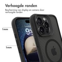 imoshion Rugged Hybrid Carbon Case met MagSafe iPhone 16 Pro - Zwart