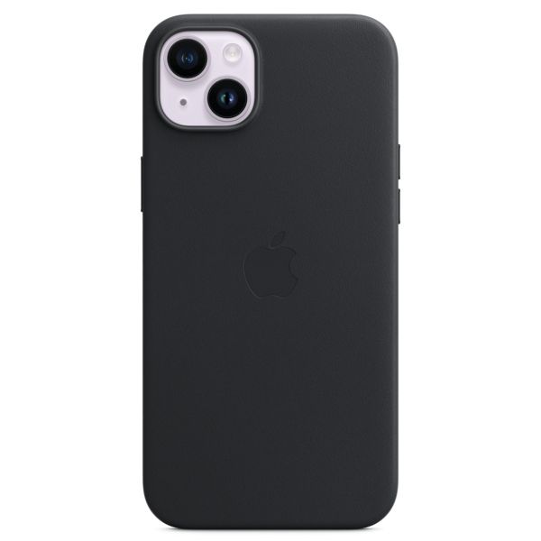 Apple Leather Back Cover with MagSafe Apple iPhone 14 Plus - Midnight