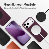 Accezz MagSafe Leather Backcover Apple iPhone 17 Pro Max - Heath Purple