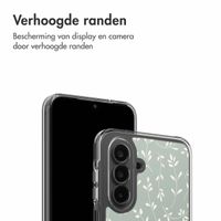 imoshion Design hoesje Samsung Galaxy A17 - Smoke Green Flowers