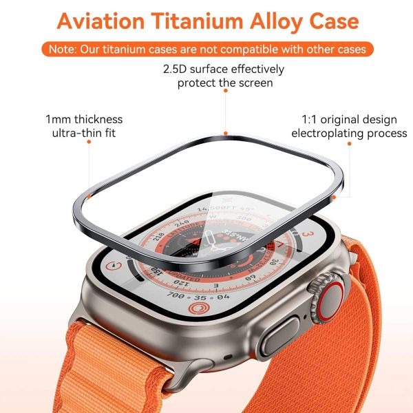 WiWu Easy install gehard glazen screenprotector met rand Apple Watch Series 4-6 / SE - 40 mm - Zilver