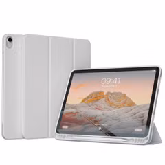 Accezz Smart Silicone Bookcase Apple iPad Air 11 inch (2025) M3 / (2024) M2 / Air 5 (2022) / Air 4 (2020) - Grijs