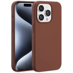 Accezz Liquid Silicone Case with MagSafe Apple iPhone 15 Pro - New Tea Brown