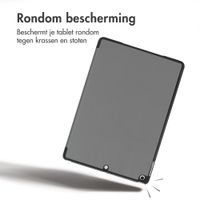 imoshion Trifold Bookcase Apple iPad 9 (2021) 10.2 inch / iPad 8 (2020) 10.2 inch / iPad 7 (2019) 10.2 inch - Grijs