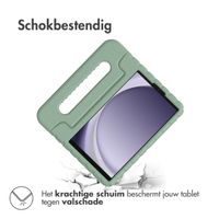 imoshion Kidsproof Backcover met handvat Samsung Galaxy Tab A9 8.7 inch - Olijfgroen