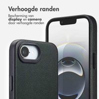 Accezz MagSafe Leather Backcover Apple iPhone 16e - Onyx Black