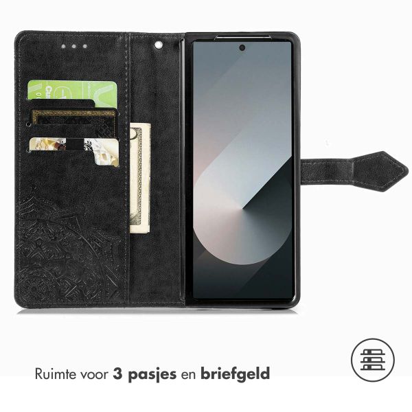 imoshion Mandala Bookcase Samsung Galaxy Fold 7 - Zwart
