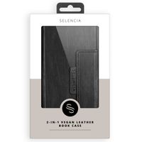 Selencia 2-in-1 Uitneembare Vegan Lederen Bookcase iPhone 13 - Zwart