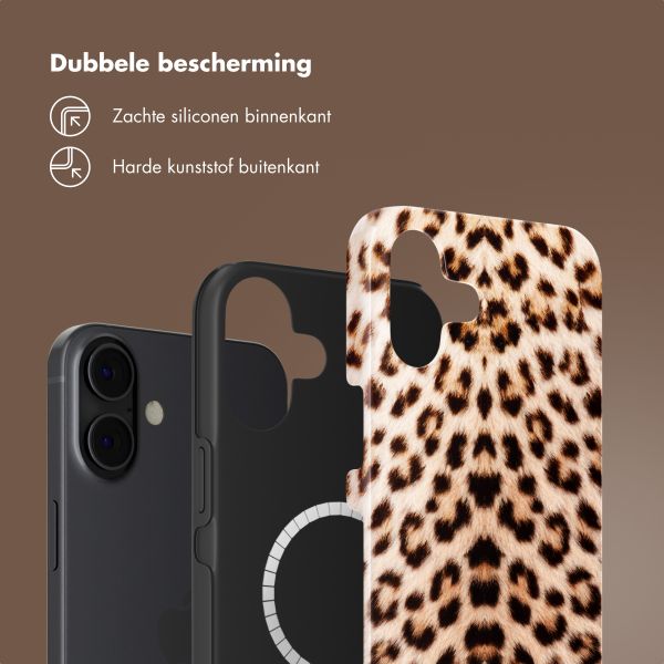 Selencia Vivid Tough Backcover met MagSafe iPhone 16 - Wild Leo