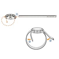 Garmin UltraFit Nylon bandje  - Garmin 20 mm aansluiting - Zwart