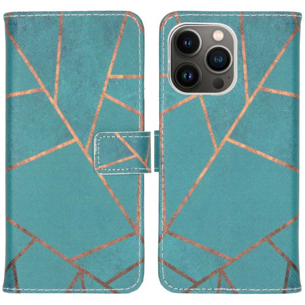 imoshion Design Softcase Bookcase iPhone 13 Pro - Blue Graphic