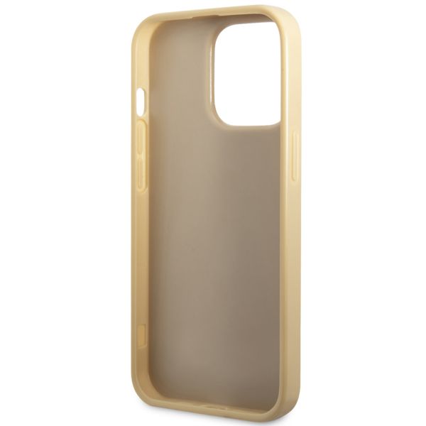 Guess Glitter Flakes Backcover Apple iPhone 14 Pro - Goud