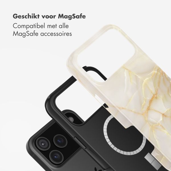 Selencia Vivid Backcover met MagSafe Apple iPhone 17 Pro Max - Golden Beige Marble