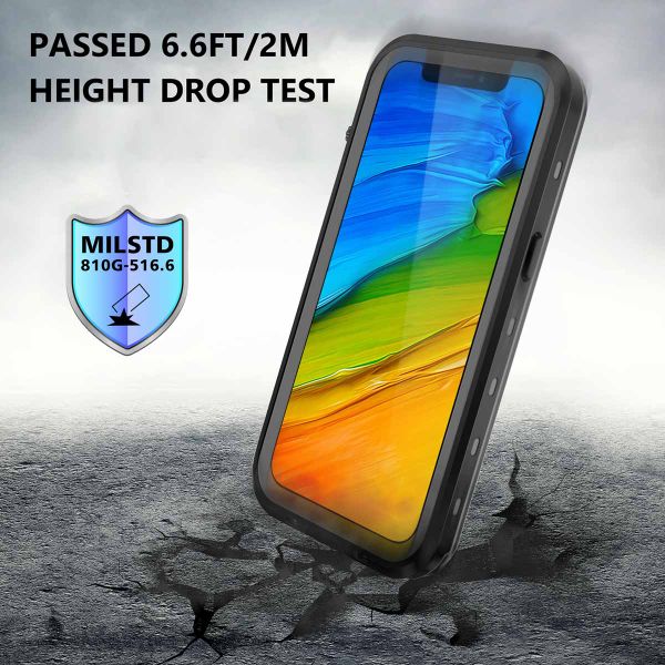 Redpepper Dot Plus Waterproof Backcover Apple iPhone 13 Pro - Zwart