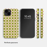 Selencia Vivid Backcover Apple iPhone 14 - Check This Olive