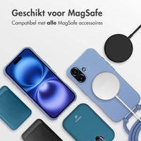 imoshion Color Backcover met afneembaar koord MagSafe iPhone 16 - Ash Blue