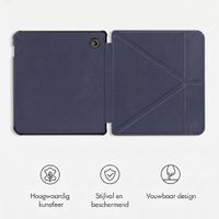 imoshion Vouwbare Bookcase Kobo Libra Colour - Donkerblauw