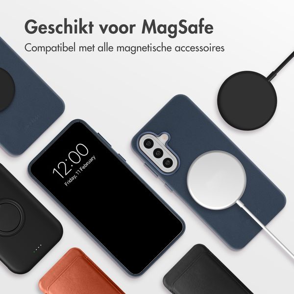 Accezz MagSafe Leather Backcover Samsung Galaxy A57 (5G) - Nightfall Blue