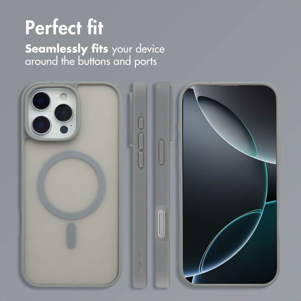 imoshion Colour Guard Back Cover with MagSafe Apple iPhone 16 Pro - Grey