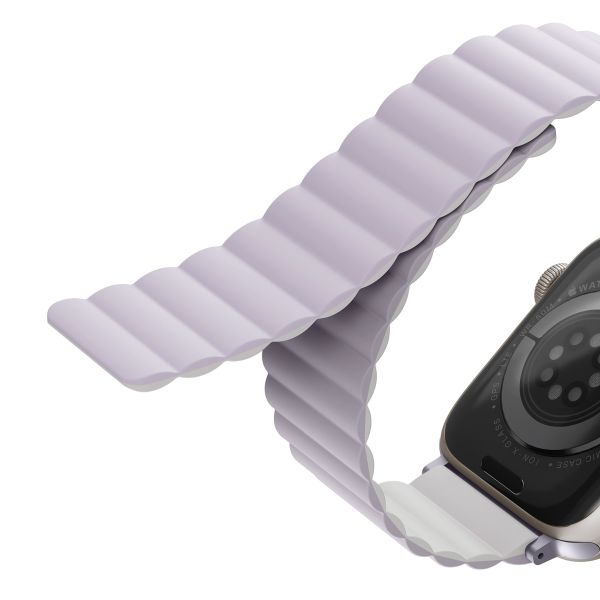 Uniq Revix dubbelzijdig bandje Apple Watch Series 1 t/m 9 / SE (38/40/41 mm) | Series 10 (42 mm) - Lilac/White