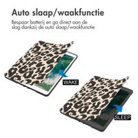 imoshion Trifold Design Bookcase iPad 6 (2018) 9.7 inch / iPad 5 (2017) 9.7 inch / Air 2 (2014) / Air 1 (2013) - Leopard