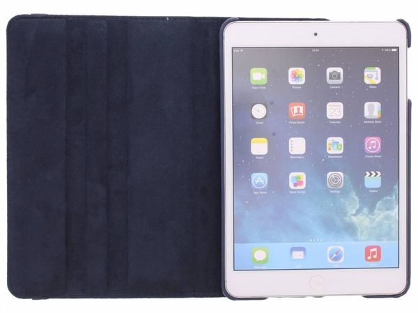 360° Draaibare Bookcase iPad Mini 3 (2014) / Mini 2 (2013) / Mini 1 (2012) - Blauw